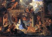 LE BRUN, Charles Adoration of the Shepherds oil on canvas